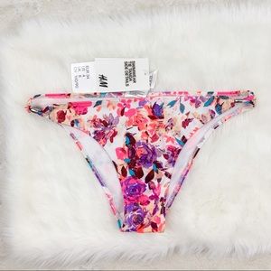 H&M Bikini Bottom Floral Cheeky Swimsuit